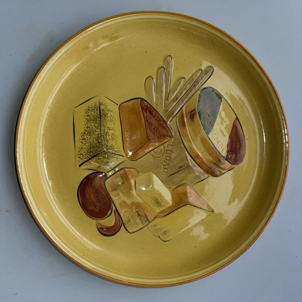 Vintage Los Angeles Potteries 505 Large Cheese Plate Mid Century